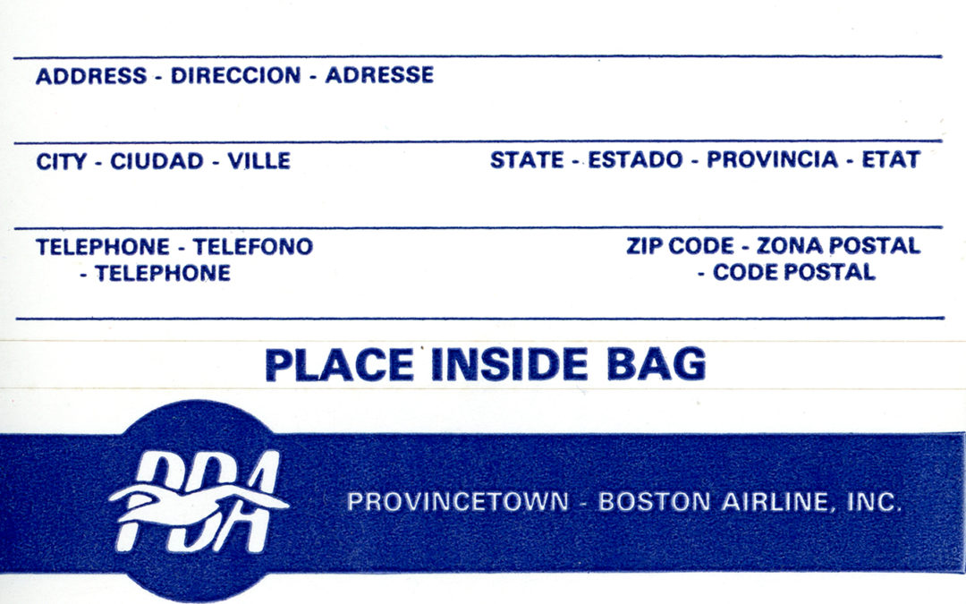 1980s: Baggage ID Tags: Internal/External, sticker style