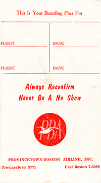 1972: Ticket Envelope / Boarding Pass