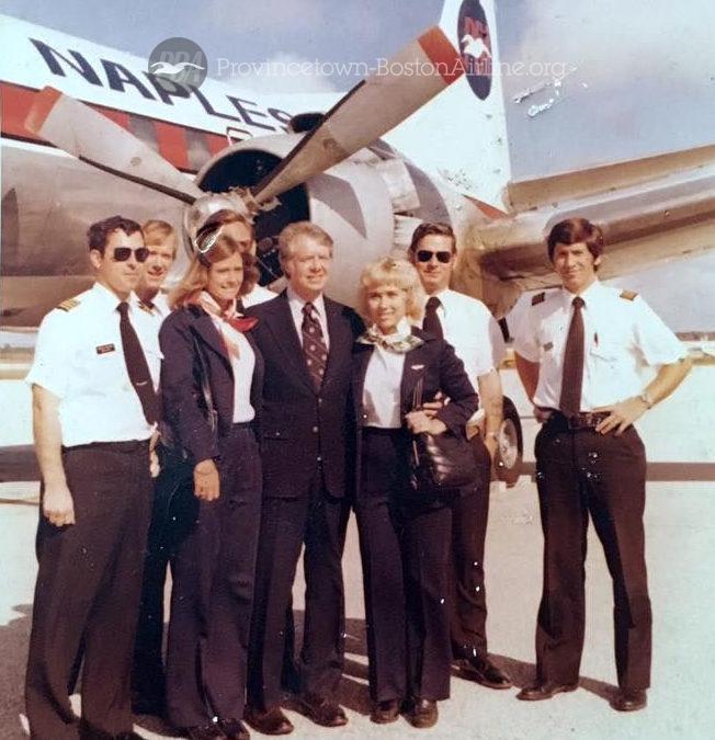 President Carter Photographed With A Naples Airlines Crew